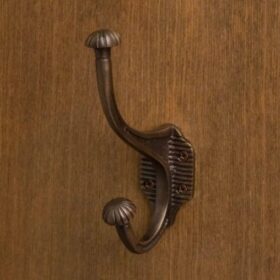 BRASS SOLID DOUBLE CLOTH HOOK
