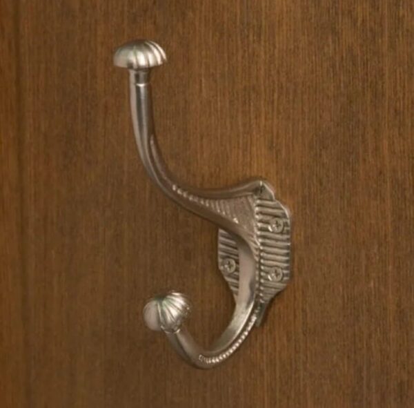 BRASS SOLID DOUBLE CLOTH HOOK - Image 4