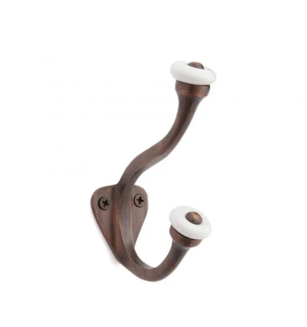 CERAMIC KNOB DOUBLE CLOTH HOOK - Image 2
