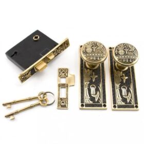 BROKEN LEAF MORTISE DOOR LOCK KIT