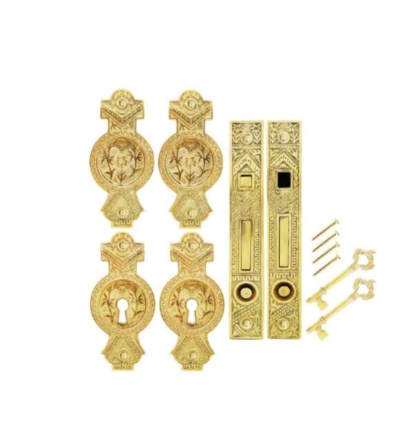 ORIENTAL DOUBLE DOOR POCKET LOCK WITH PULLS KIT - Image 3