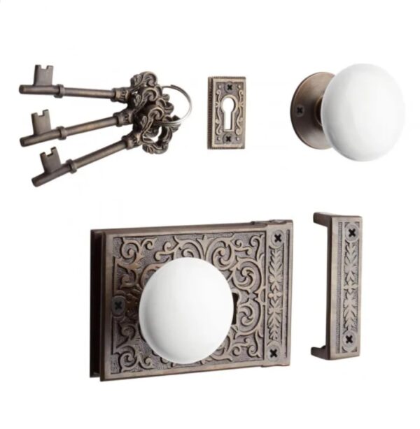 VICTORIAN DOOR RIM LOCK KIT