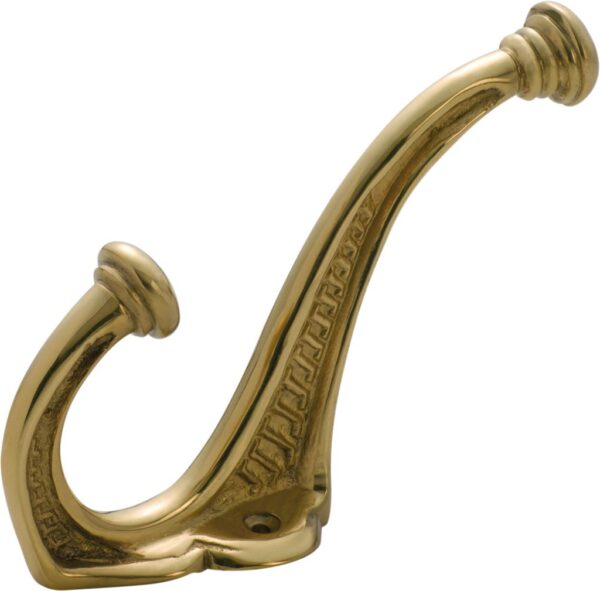 BRASS SOLID DOUBLE CLOTH HOOK - Image 5